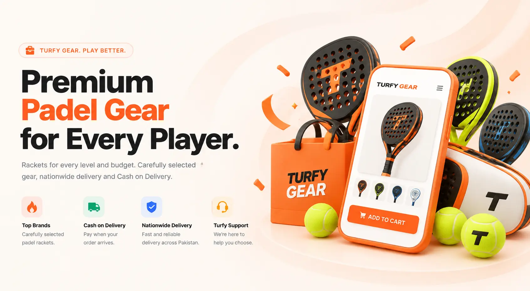Turfy Gear padel rackets