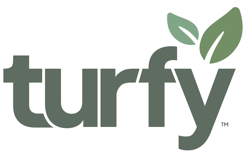 Turfy logo in dark coloring